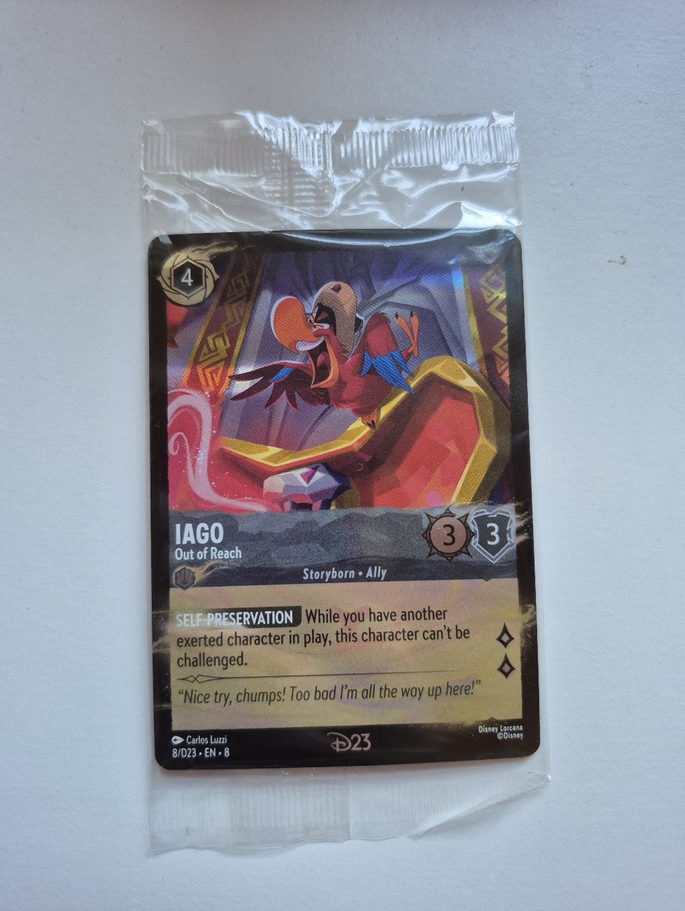 D23 Eclusive Iago Lorcana Promo Card